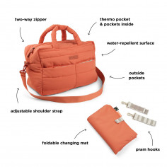 BOLSO PAPAYA QUILTED...