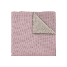 MANTA 110*75 WAFFLE ROSA PRAIA