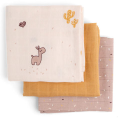 PACK 3 MUSELINES 70*70...