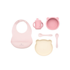 VAJILLA 7pcs SILICONA ROSA...