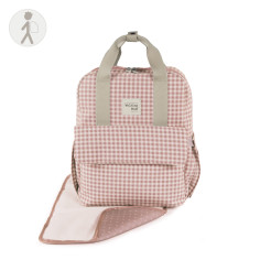 MOTXILA I LOVE VICHY ROSA...