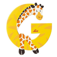 LLETRA FUSTA SEVI G ANIMALS G